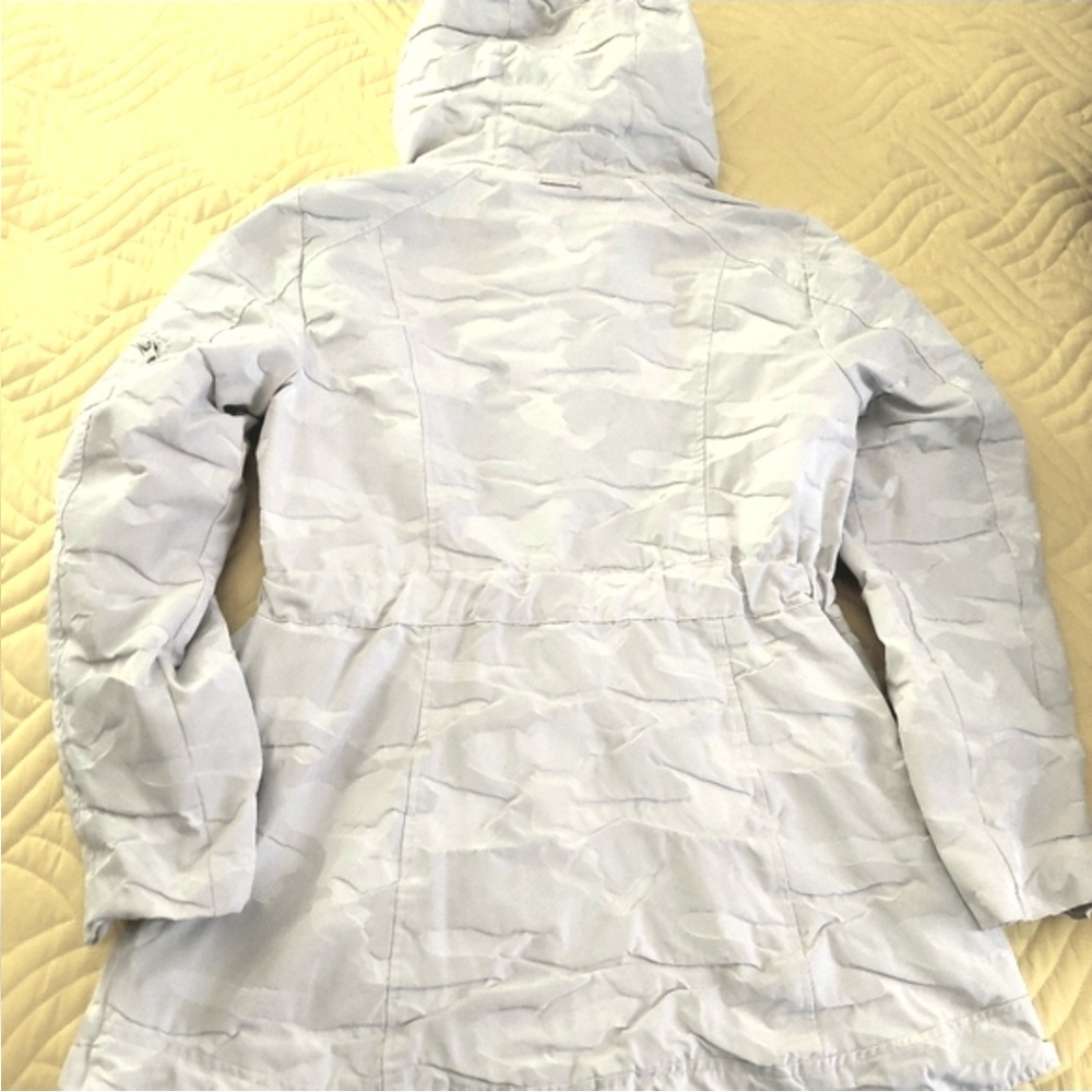 Blanc Noir Gray Camo Print Anorak Size M - Picture 8 of 13